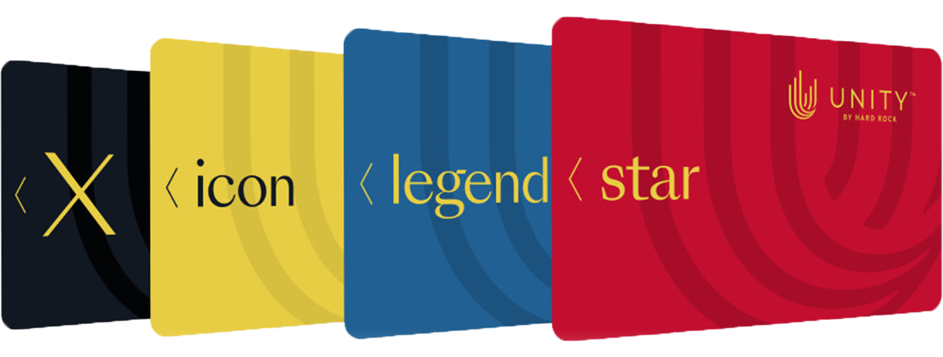 Unity cards overlayed, x, icon, legend, star